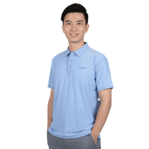 NCKU SUPPLEX 涼感快乾短袖Polo-中藍